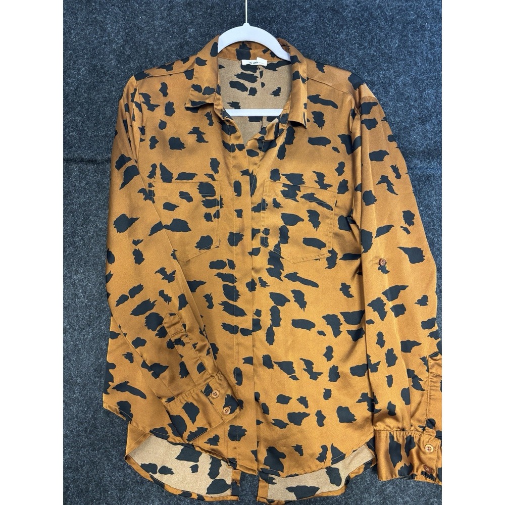 Mi Ami Women's Button Up Blouse‎ Size Large 0589